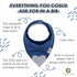Set 4 Pickle & Olive Baby Bandana Teething Bibs with Attached Silicone Teether - Of -Solid Blues