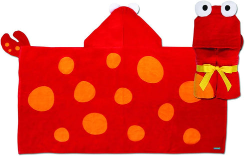 Stephen Joseph Hooded Towel, Crab