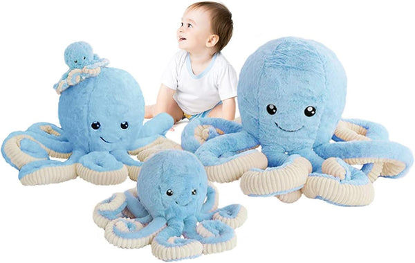 DENTRUN Octopus Stuffed Animals, Giant Plush Doll Play Toys for Kids, Birthday Xmas Halloween Present, 5 Colors