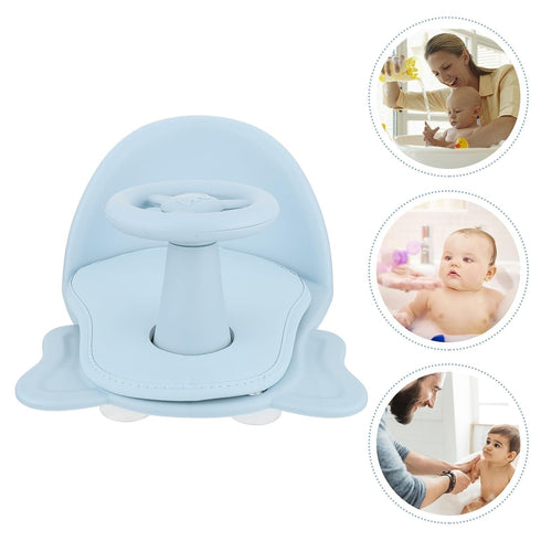 LOORGVEL Creative Bath Seat with Strong Load-Bearing Suction Cups Non-Slip Shower Chair for Newborns and Spacious