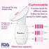 NatureBond Silicone Breast Pump with lid, Stopper, Strap, Pouch - 3.4oz 100ml Premium All-in-1 Set