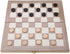 Wooden 3-in-1 Folding Board Game Toy, Chess & Checkers & Backgammon, Portable Travel Tabletop Game