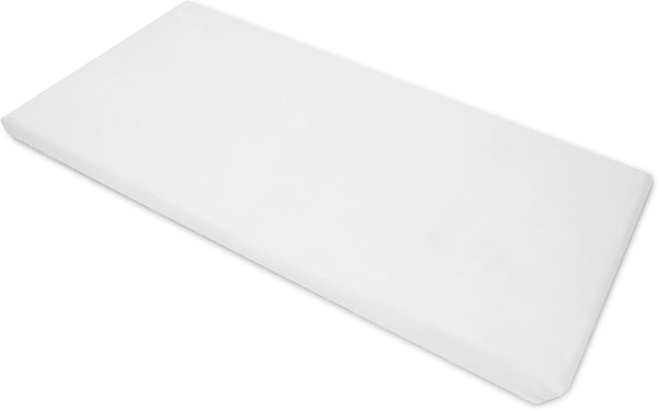 American Baby Company 100% Cotton Percale Fitted Nap Mat Sheet - Soft & Breathable, 24" x 48" x 4", White