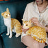 GUDVES 12 Inch Orange Tabby Cat Stuffed Animal Baby Stuffed Animal Cat Plush Toy Shorthair Cat (Orange B)