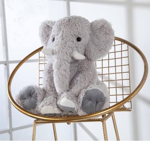 19.6inch MorisMos Large Elephant Stuffed Animal, Soft Stuffed Elephant Plush Companion Gifts for Girls Boys, Gray