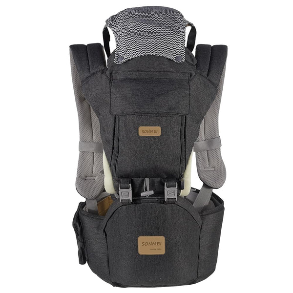 Ergonomic Baby Carrier with Hip Seat, 360 Positions, Soft and Breathable, All