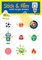 Kids Pack - Toilet Target Stickers with Sticker Applicator Smoothing Tool, Potty