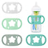 4 Pack Baby Bottle Handles, Silicone Bottle Handles for Dr Brown Wide-Neck