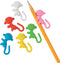 Fun Express Monkey Pencil Hugger Erasers - Bulk Set of 24 for Classroom Supplies, Party Favors