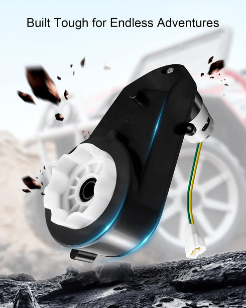 Kids Ride On Car Gearbox 550 24V Motor 40000RPM - High Speed RS550 with Quick-Change Wire Connectors