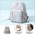 ELEOUTI Backpack Backpack Diaper Bag with Insulated Bottle Pouch and Stroller Straps for Moms, Large Capacity