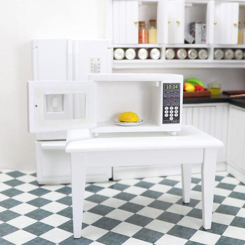 1:12 Miniature Microwave Dollhouse Accessories Oven Mini Kitchen Furniture Appliance Mini House Decoration Model Decor