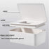 DEF Wipes Dispenser - Polypropylene Baby Wipes Case, Keeps Wet Tissue Fresh, Easy Open and Close, Non-Slip (White)