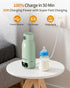17.6 OZ 120 17400 48H Portable Bottle Warmer on The Go, W Fastest Heating, for Breast Milk & Water, mAh Battery