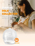 2-in-1 Pack Silicone Breast Milk Collector - Silicone Manual Breast Pump & Milk Collectors for Breastfeeding, Wearable