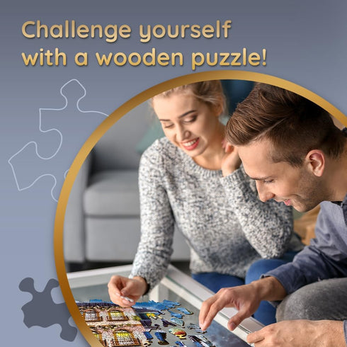 Trefl Summer Haven 501 Piece Jigsaw Puzzle, Wood Craft, 15"x20" Irregular Shapes for Adults and Children