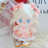 niannyyhouse 20cm Plush Doll Clothes: Pink Headwear, Shirt, Skirt for 8in Soft Stuffed Toy