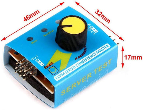 HiLetgo 3pcs RC Servo Tester, 3CH Digital Multi ECS Consistency Speed Controller Checker for RC Helicopter Car Boat