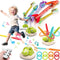 Aliex 3 in 1 Dinosaur Musical Jumping, Toss Ring and Stomping Launch