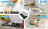 W2 30x16 inch All Weather Mat for Series, Foldable Silicone Stroller Wagon Floor Insert Pad with Two Hooks