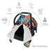 Beubebim Summer Marine Coral Fish Baby Car Seat Canopy Soft Breathable Infant Carseat Cover Lightweight Baby Carrier
