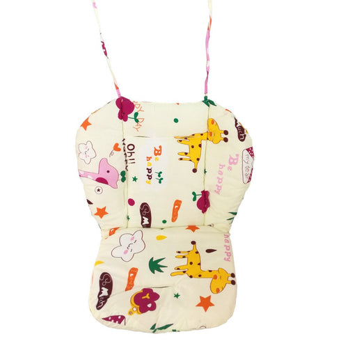 Twoworld Baby High Chair Seat Cushion Liner Mat Pad Cover and High Chair Straps, 5 Point Harness, 1 Suit, Giraffe