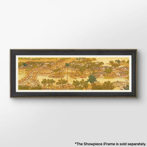 Pintoo Panoramic Jigsaw Puzzles 2000 Piece for Adults - Bears Along The River During The Qingming Festival