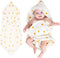 Hands-Free Hooded Towel - 100% Organic Premium Muslin Cotton, 30" x 30",