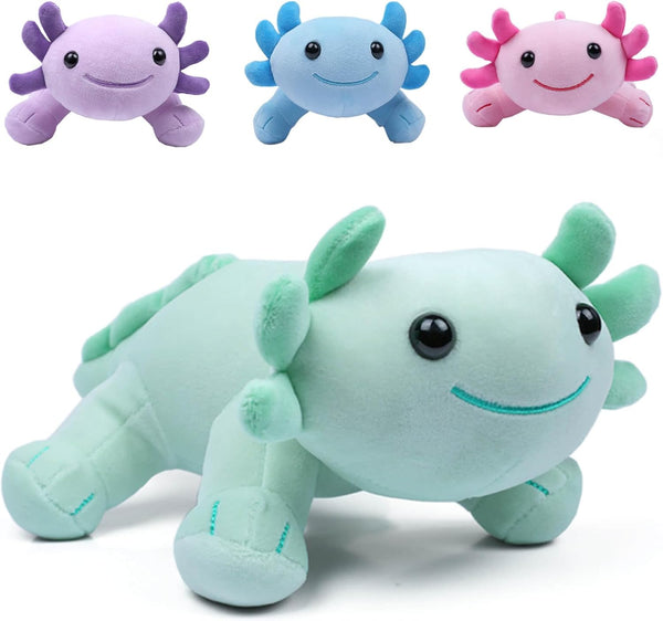 DYBFONO Axolotl Plush Toy, 10.8 Soft Cute Axolotl Stuffed Cotton Plush Pillow Kawaii