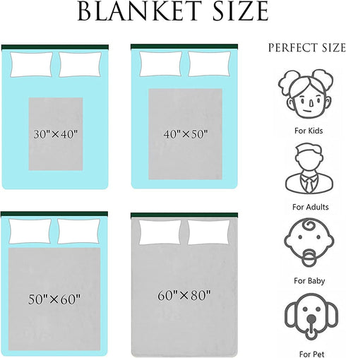 Monogrammed 60"x80" Personalized Baby Blankets for Girls, Customized Swaddle Blanket for Kids- Custom Soft Fleece Name
