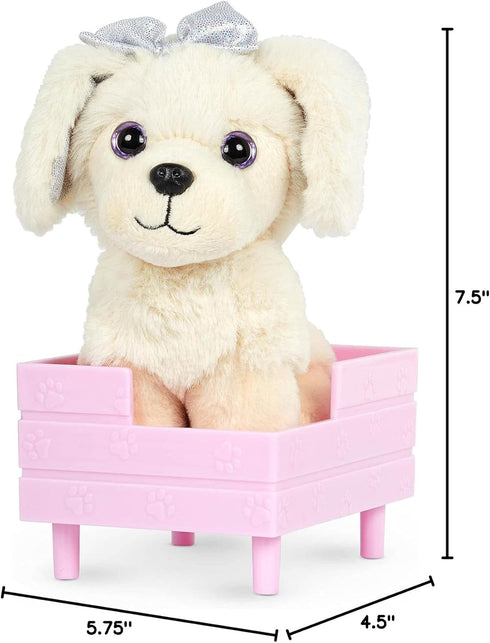 Glitter Girls Zeke 6-inch Dog Plush, Golden Retriever Stuffed Animal, Poseable Legs, 14-inch Doll Accessories for Kids