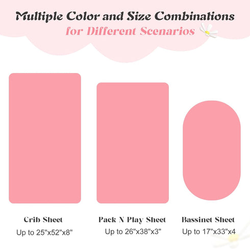 Pack 26 38 Inch Entisn N Play Sheets Fitted, x Minky Dot Mini Crib Sheet for Girls, Soft and Warm Fleece Nursery