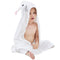 MICHLEY Cotton Hooded Baby Towel Bathrobe for Boys Girls 0-6 Year - White