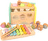 Hammering Pounding Toys Wooden Educational Toy Xylophone Shape Sorter, Birthday Gift for