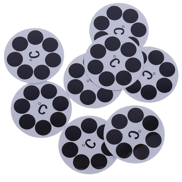 HAKIDZEL 8pcs Bath Temperature Stickers Water Temperature Gauge for Tub LCD Color Changing