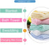 Aablexema Baby Muslin Bath Towels, Set of 2 Large Size 43X43 Inches Swaddle Blanket for Newborn Toddlers
