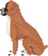 1061 KLJM-02(Boxer) Larcele Micro Dog Building Blocks Mini Pet Building Toy Bricks, Pieces