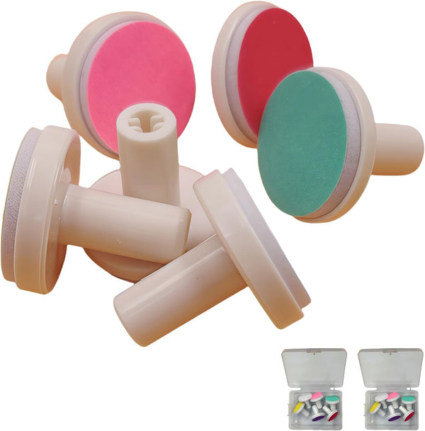 TPAUFY 12 6 Pcs Baby Nail Grinder Replacement Heads, Grinding Heads Polish Disc for Most Electric Baby Nail Files