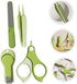 LIOOBO Trimmer Set Nail Clipper and for Newborns, Grooming Kit with Green Portable Case, Safe Finger Nail Clippers