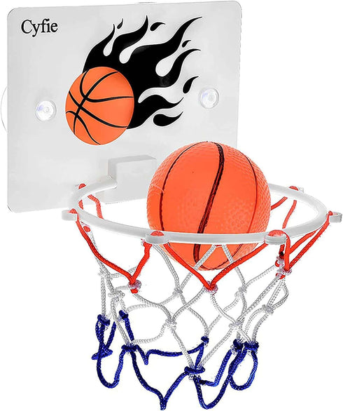 CYFIE Basketball Hoop for Toddlers, Bathtub Bath Toys, Suction Cup Basketball Hoop for Kids, Girls, Boys