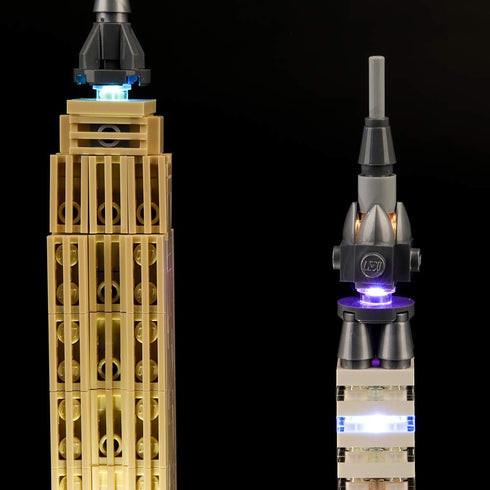 Lightailing Light Set for Architecture New York City Building Blocks Model - LED Kit Compatible with Lego 21028