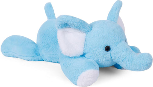 Weighted Elephant Stuffed Animals, 5lbs 27" Blue Plush Hugging Pillow, Soft & Cuddly Toy