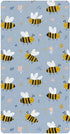 miaozhen Cotton Baby Crib Sheets for Boys Girls Soft Stretchy Funny Shores Bees