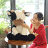 Cute Cattle Plush Toy, Cow Year Stuffed Animals Soft Doll for Kids, Birthday Gift (Black and White, 50cm/19inch)