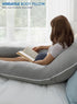 55in QUEEN ROSE Pregnancy Pillows, Cooling Maternity Pillow for Sleeping, U Shaped Body Pillow for Pregnant Support