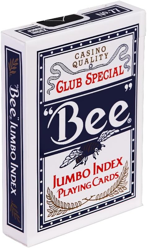 Bee Jumbo Index Playing Cards, Colors May Vary