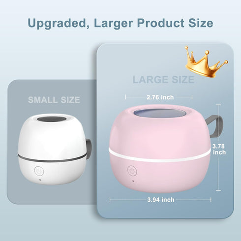 99.99% 3 90 Upgraded Portable Pacifier Sanitizer, UV Light Sanitizer Box, Cleaned in Minutes, Disinfection Cycles, USB