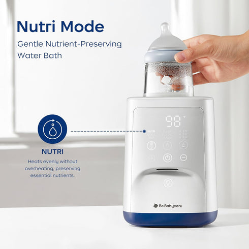 Warmer,10-in-1 Bc Babycare Bottle Fast Baby Milk Warmer with Smart Temperature Control, Rotating Heating, Bottle