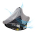 Summer 2-in-1 liuliuby Baby Car Seat Cover | Breathable Carseat Sun Shade & Mosquito Net | UV Protection Lightweight