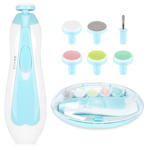 DOSOFY Baby Nail Trimmer Electric,Baby Nail Clippers, 6 in 1 Baby Nail File,Nail